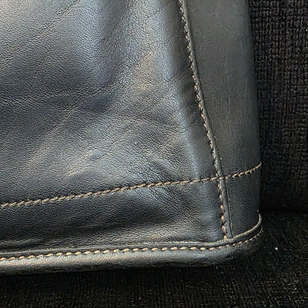 Vintage Coach Bleeker Black Leather Handbag - Picture 8 of 12